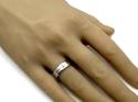 18ct White Gold Patterned Wedding Ring