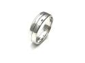 18ct White Gold Patterned Wedding Ring