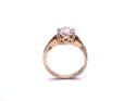 14ct Yellow Gold CZ Solitaire Ring