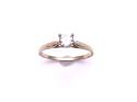 9ct Yellow Gold CZ Solitaire Ring