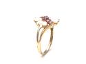 9ct Opal & Pink Sapphire Cluster Ring