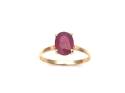 9ct Yellow Gold Ruby Solitaire Ring