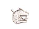 Silver Horses Head Pendant 35 x 40mm