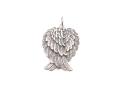 Silver Feather Detailed Wings Pendant