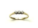 9ct Yellow Gold Diamond 3 Stone Ring