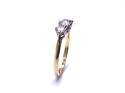 18ct Yellow Gold Diamond 3 Stone Ring