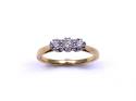 18ct Yellow Gold Diamond 3 Stone Ring