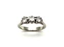 Platinum Diamond 3 Stone Ring 0.33ct