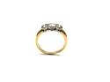 18ct Yellow Gold Diamond 3 Stone Ring