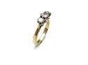 9ct Yellow Gold Diamond 3 Stone Ring