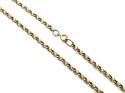 9ct Yellow Gold CZ S and Chain 24 inch