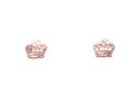 9ct Yellow Gold Crown Stud Earrings