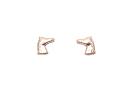 9ct Yellow Gold Horse Stud Earrings