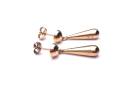 9ct Yellow Gold Drop Stud Earrings