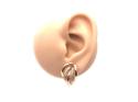 9ct Yellow Gold Swirl Stud Earrings