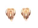 9ct Yellow Gold Swirl Stud Earrings