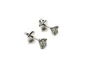 18ct White Gold Diamond Solitaire Earrings 0.69ct