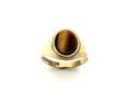 9ct Yellow Gold Tiger Eye Signet Ring