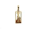 9ct Yellow Gold Ingot Pendant