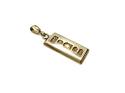 9ct Yellow Gold Ingot Pendant