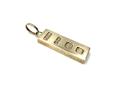 9ct Yellow Gold Ingot Pendant