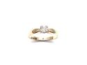 9ct Yellow Gold Diamond Solitaire Ring