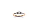 14ct Yellow Gold Diamond Solitaire Ring