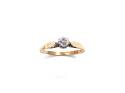 18ct Yellow Gold Diamond Solitaire Ring