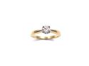 18ct Yellow Gold Diamond Solitaire Ring