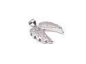 Silver CZ  Double Wing Pendant