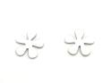 Silver Flower Earring Studs