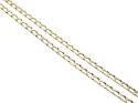 9ct Yellow Gold Curb Chain 21 1/2 Inch