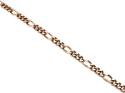 9ct Rose Gold Figaro Bracelet