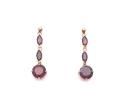 9ct Garnet Drop Earrings