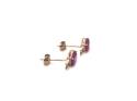 9ct Ruby Solitaire Stud Earrings