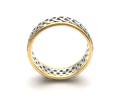 18ct White and Yellow Gold Celtic Wedding Ring