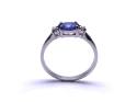 18ct Tanzanite & Diamond 3 Stone Ring