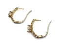 9ct Yellow Gold CZ Hoop Earrings