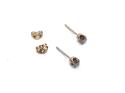 9ct Champagne Diamond Stud Earrings