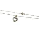 9ct Diamond Heart Pendant & Chain