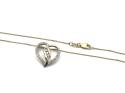 9ct Diamond Heart Pendant & Chain