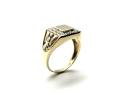 9ct Yellow Gold Diamond Signet Ring