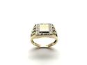 9ct Yellow Gold Diamond Signet Ring