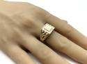 9ct Yellow Gold Diamond Signet Ring