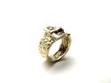 9ct Yellow Gold Buckle Ring