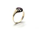 9ct Yellow Gold Garnet Solitaire Ring