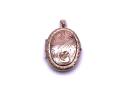 9ct Rose Gold Patterned Oval Locket