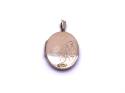 9ct Yellow Gold Patterned Oval Locket