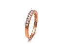 9ct Rose Gold Diamond Eternity Ring 0.25ct