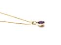 9ct Yellow Gold Amethyst Stud Earrings 5mm